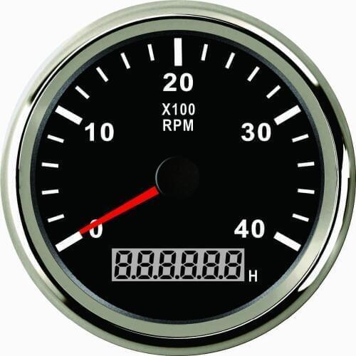 Warranted 85mm Tachometer RPM Gauge 0-4000RPM With Backlight 9-32V