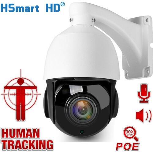 5MP CCTV Surveillance AI Auto Tracking 3MP POE PTZ IP Camera Two Way Audio 30X Zoom 1080P H.265 Outdoor Cameras IR 80M ONVIF