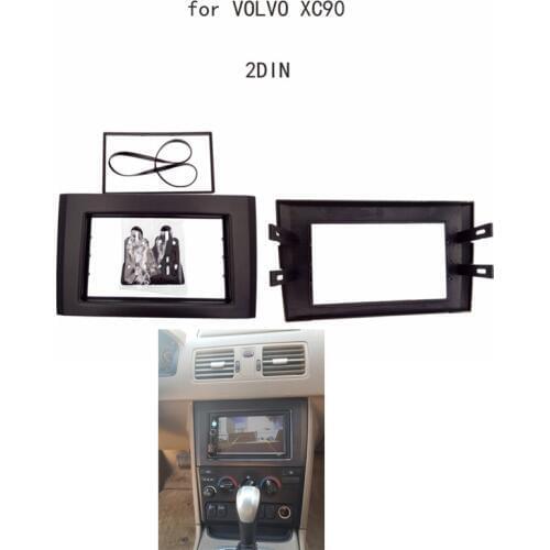 2Din Car Radio Fascia Trim Kit fit for Volvo XC90 DVD Panel Trim Dash Audio Fitting Adaptor Auto Stereo Trim