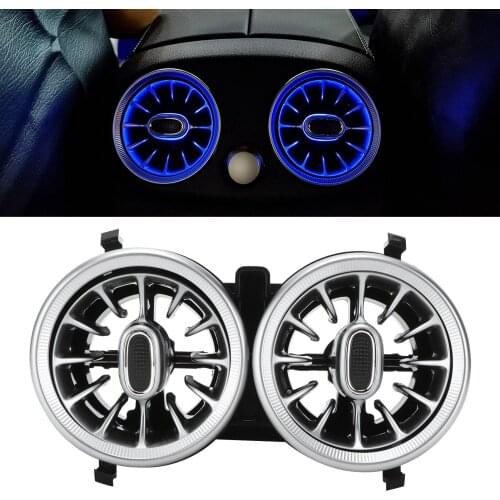 64 Color Rear LED Turbine Air Vent Ambient Light Kit for Mercedes-Benz A/CLA/GLA-Class W177 C118 2019