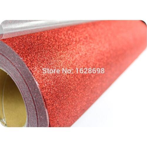 CDG-03 Red color South Korea good quality Glitter Heat Transfer Film DIY Craft T-shirt size :50*100cm