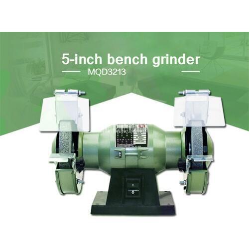 MQD3213 Multi-function Bench Grinder Electric Knife Sharpener 5-inch Small Polishing Grinding Wheel Machine 220V 120W 3000r/min