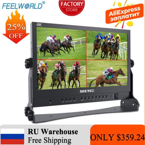 SEETEC ATEM156 Ru 15.6 Inch Live Streaming Broadcast Director Monitor with Input Output for blackmagic ATEM Mini pro
