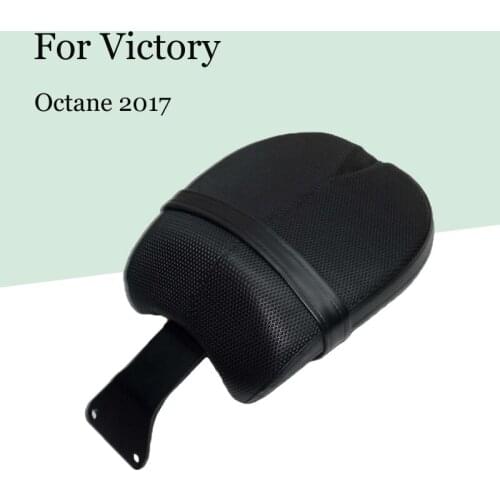 For Victory Octane 2017 Models Black Motorcycle Cushion Leather Rear Passenger Pillion Pad Seat Accessories