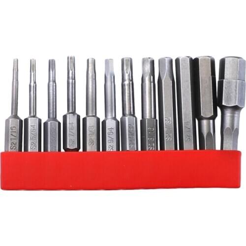Anti Slip Hex Torx Head 1/4\" Screwdriver Drill Bit Security Tamper Proof Screw 23GB