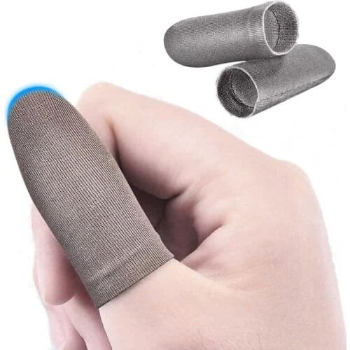 10pcs Phone Fingertip Gloves Finger Sleeve Tablet Screen Touch Gloves Nylon Sweat Proof Mobile Gaming Finger Cover
