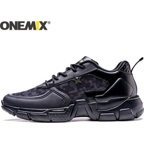 ONEMIX Men Running Shoes Breathable Outdoor Walking Shoes Male Sport Sneakers Light Jogging Shoes For Adult Athletic Sneakers