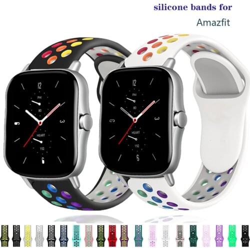 Band For Amazfit GTS/2/2e/GTS 2 Mini/GTR 42mm/47mm/GTR2/2e/stratos 2/3 strap watch band Amazfit bip/pace 20/22mm Bracelet belt