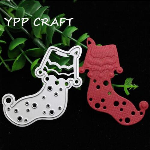 YPP CRAFT Christmas Socks Metal Cutting Dies Stencils for DIY Scrapbooking/photo album Decorative Embossing DIY Paper Cards