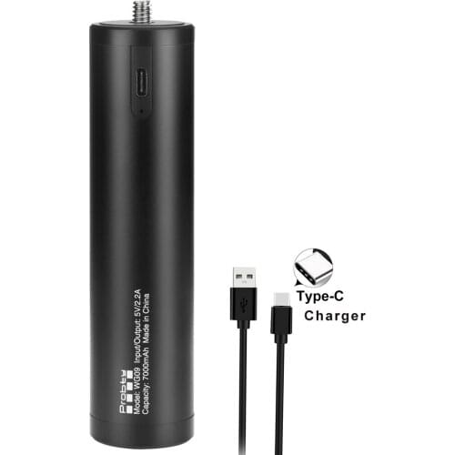 2 in1 Selfie Stick & Power Bank 7000mAh Battery Hand Grip Tripod For Gopro / OSMO Pocket Action /Insta360 Camera Accessories