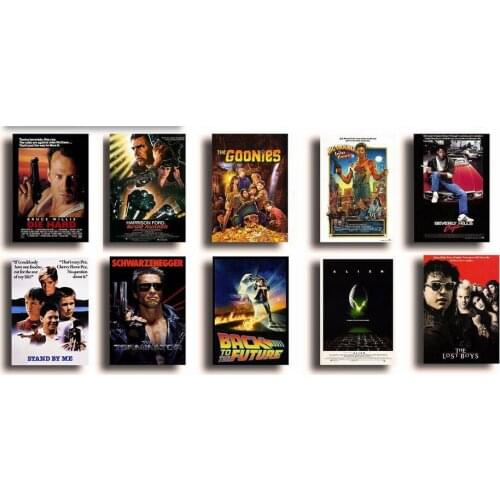 24style Classic 80s Movie Art Film Print Silk Poster for Your Home Wall Decor 24x36inch