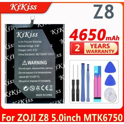 KiKiss 4650mAh Replacement Battery for ZOJI Z8 for HOMTOM ZOJI Z8 5.0inch MTK6750