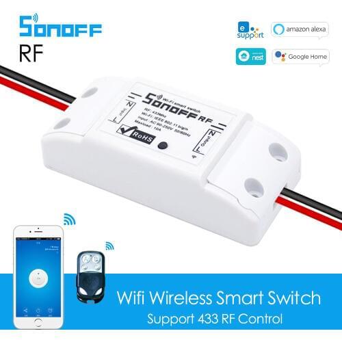 Sonoff RF Wifi Switch 433MHz RF APP Control Smart Home Automation Work with Alexa Google Home