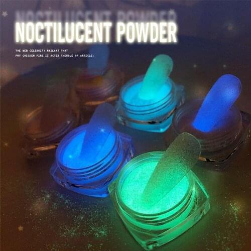 Nail Art Luminous Super Bright Fluorescent Night Powder Nail Art Decoration Powder Nail Art Color Changing Powder