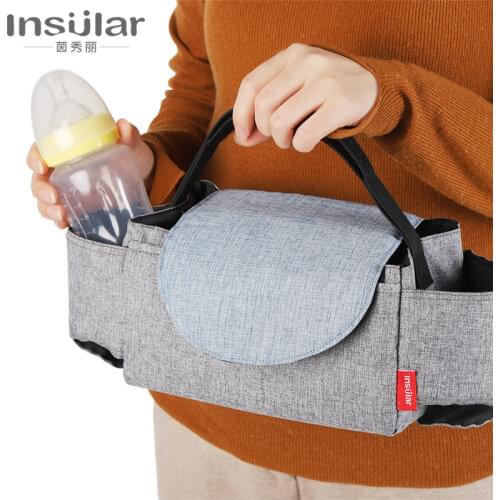 Universal stroller Accessories Multifunctional baby stroller hanging bag storage baby bottle water cup bagsTravel package