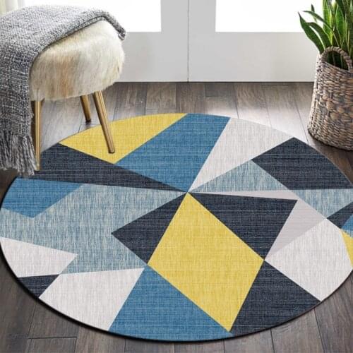 Thicken Non-slip Water-proof Carpet Irregular Pattern Round Hanging Chair Bedroom Household Modern Simple Rugs