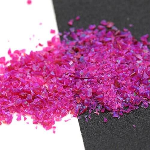 20 gram/lot) OP19-OP54 Wholesale Synthetic Crushed Opal Chip Powder for Nail