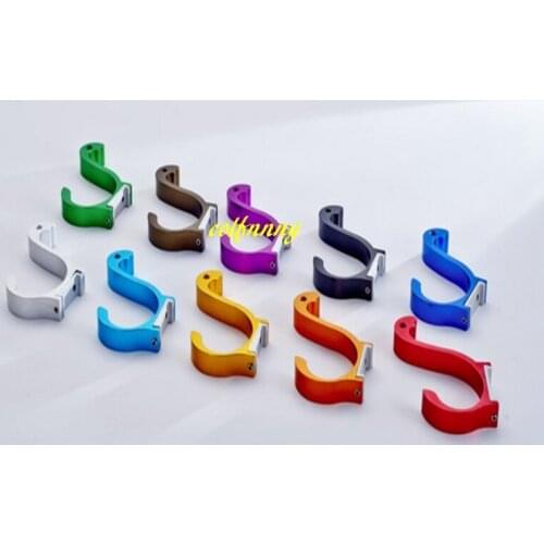 600pcs/lot Fast Shipping Aluminum Color Hooks Kitchen Door Rear Coat Wall Hook Clothes Household Bathroom Accessories