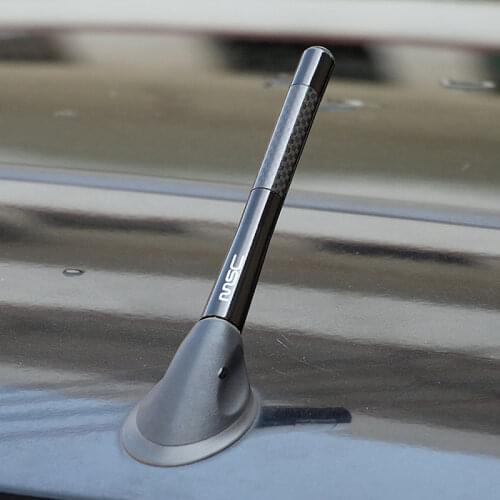 WRC Carbon Fiber Radio Car Antenna For Ford Focus 2 3 4 MK2 MK3 MK4 kuga Ecosport Fiesta