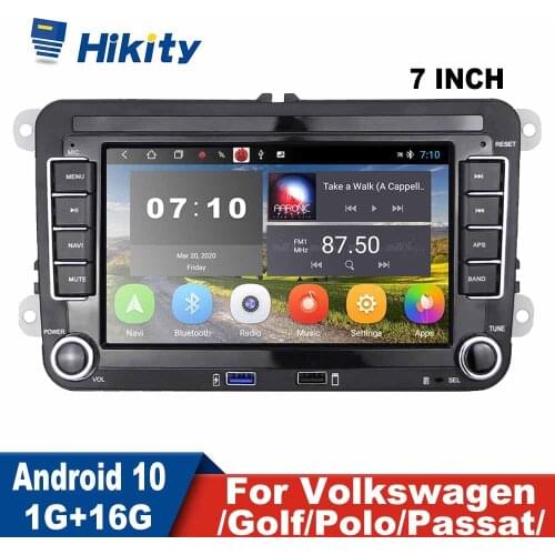 Hikity Android 2 Din Car Radio Multimedia MP5 Player GPS Navigation Bluetooth For Volkswagen/Golf/Polo/Tiguan/Passat/b7/b6/Skoda