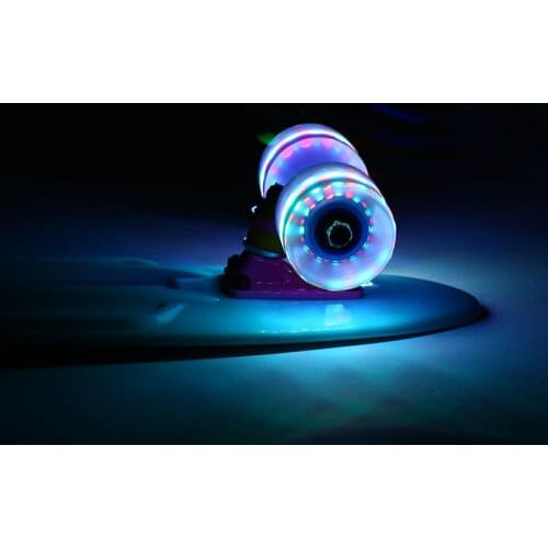 4Pcs 78A Flash PU Wheel Long Board 60*45MM Wheels Penny Boards Scooter Transparent Glowing Wheels Parts Repalcement Supply