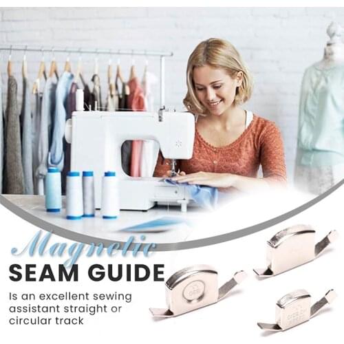 Magnetic Seam Guide Rail Sewing Machine Press Accessories Magnetic Seam Gauge DIY Sewing Machine Press In Stock