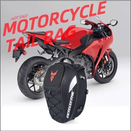 Multi-functional Motorcycle Tail Saddle tank Bag Waterproof Motorcycle Rear Seat helmet Bag High Capacity Rider Travel Backpack