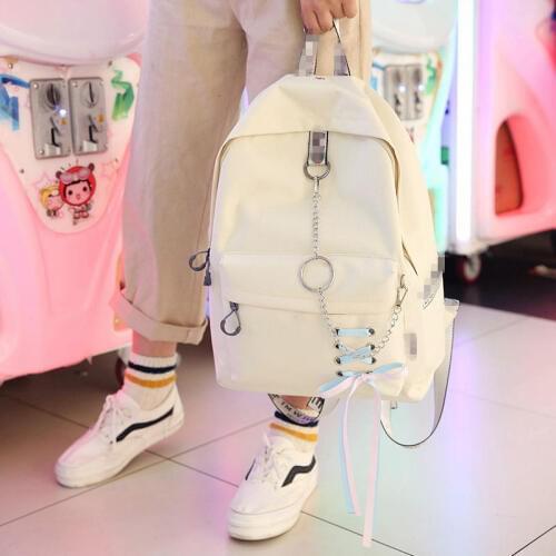 Fashion big capacity shopping bag laptop backpack rucksack canvas bags student mochila womens school Bags