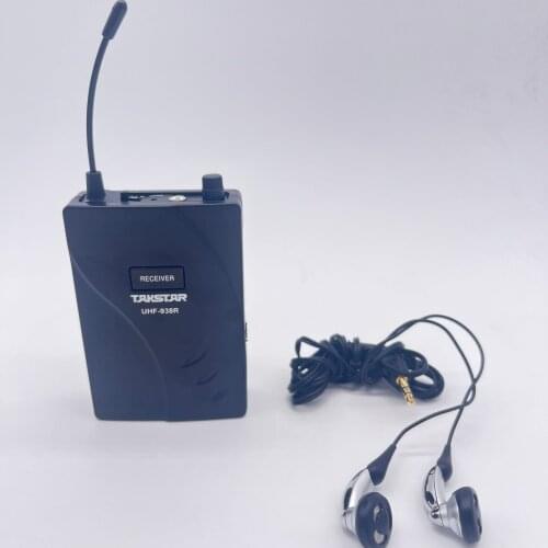 Original Takstar UHF-938 wireless tour guide system for conference teaching training only include single receiver and earphone