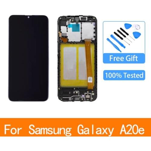 Original For Samsung Galaxy A20e LCD Screen Display Touch Screen Digitizer Assembly A202 A202F Replace For SAMSUNG A20e LCD