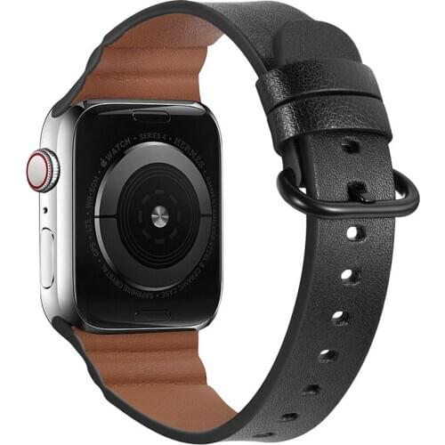 Plastic Leather strap For apple watch band 44mm 42mm iwatch Series SE 6 5 4 3 2 Accessories loop 38mm 40mm bracelet Replacement
