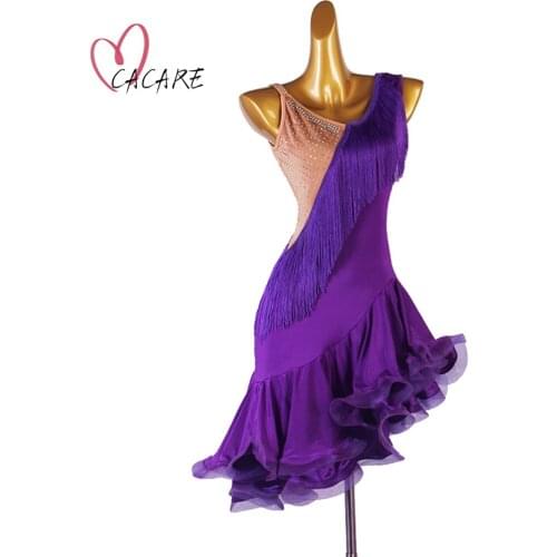 Dance Costume Ballroom Waltz Dress Clothes Dancing Competition Dresses Gown Standard Latin Customize D0569 Mesh Sleeve Sheer Hem