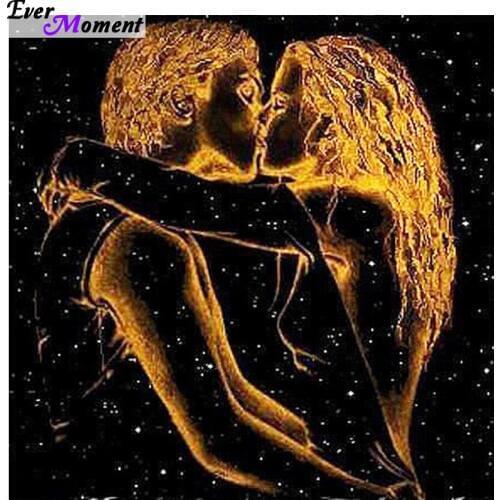 Kiss in the night star diy diamond painting cross stitch crystal diamond embroidery needlework painting decoration ASF295