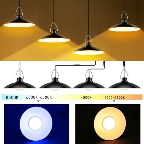 Solar Pendant Light Outdoor Indoor Vintage LED Solar Shed Lights IP65 Waterproof Wall Mount Security Lighting for Front Door D30