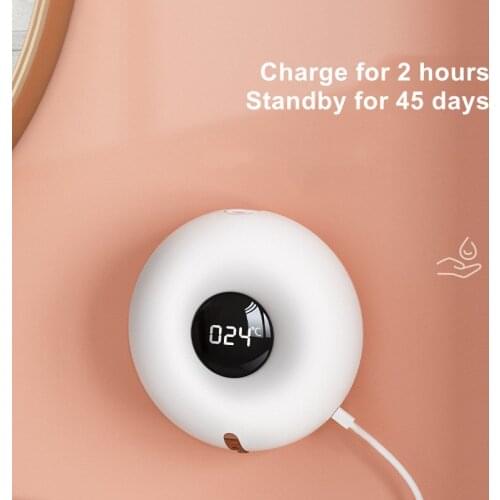 Donut Reaching for Hand Automatic Sensor Washer Wall Mounted LED Display Infrared Bubble Sterilizer