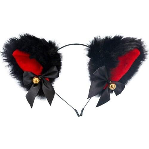 Cute Hair Accessories Fashion Lady Girl Fox Cat Ears Head Bands Lovely Charming Cosplay Night Party Club Bar Hair Clip Hairband