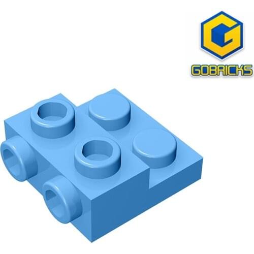 [Gobricks] GDS-801 Building block(No.99206)PLATE 2X2X2/3 W. 2. HOR. KNOB - 2x2 Special plates