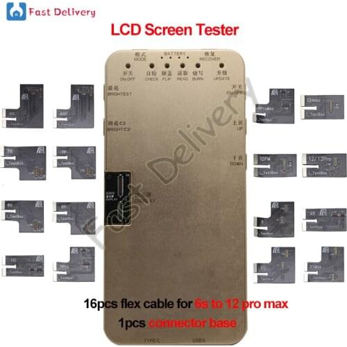 LCD Screen Tester For iPhone 12 11Pro MAX XS XR 8 7 6S DL S200 Programmer Ambient Light Sensor Original Color True Tone 3D Touch