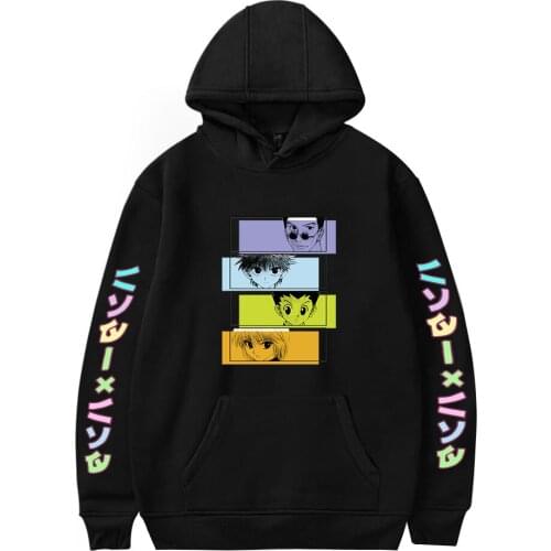 Hisoka Hoodies Casual Sweatshirt Men Women Oversized Male Hooded Sport Pullover Tops Harajuku Print Hisoka Comic Mens Hoodies