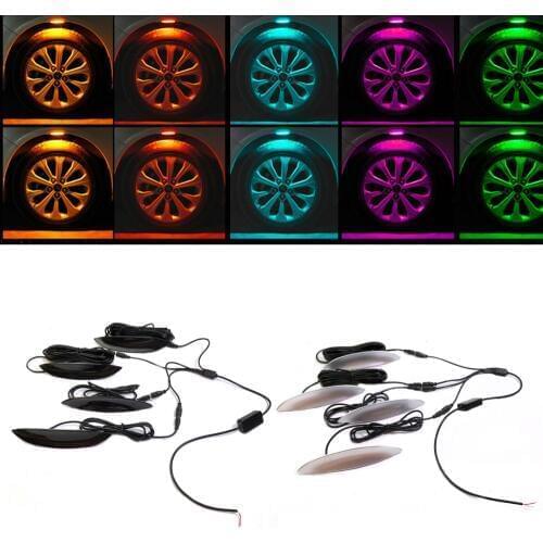 Wooeight Universal 4 in 1Atmosphere Tire Wheel Tyre Decorative Lamps Light For Ford Mazda VW Audi BMW Nissan Toyota Kia