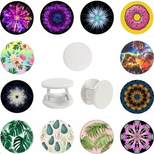 Universal попсокет Phone Holder Donut Round Mobile Phone Gadgets Elastic Bracket Pocket Socket Stand For Smartphone Tablets