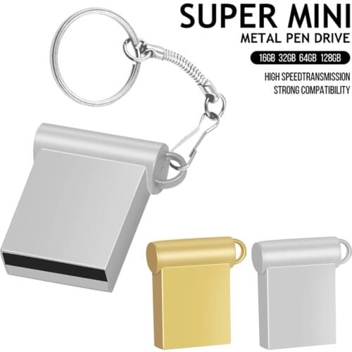 2 Color Mini Tiny 32GB Pendrive Metal USB Flash Drive 4GB 8GB 16GB 64GB usb stick Pen Drive USB 2.0 Memory Stick U Disk Cle Usb