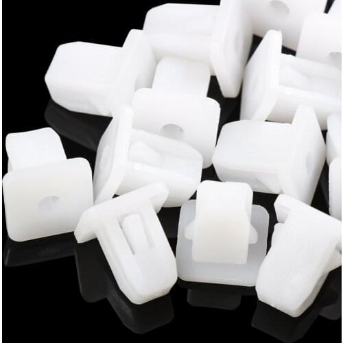 20Pcs Square White Auto Bumper Fastener Rivet for Geely Emgrand X7 EC7 Atlas Boyue CK2 GC6 Parts LC