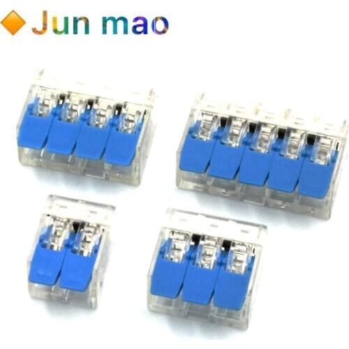 10PCS/LOT PCT-412/413 221-412 Quick connection terminal wire connector electrical wire splitter wire splitter non-tape 2/3 holes