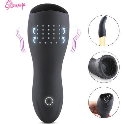 10 Speed Vibration Penis stimulator Male Glans Vibrator for Men Delay Ejaculation Stamina Trainer Vibrator Adult Erotic sex toys