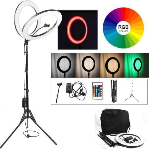 18 Inch 65W Mamen 5500K LED Selfie Ring Light Studio Photography Photo Fill Ring Light With Tripod For Wedding Makeup Youtube