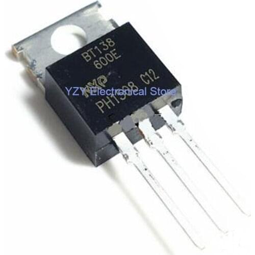5PCS/LOT BT138-600E BT138-600 BT138 138-600E TO-220 Brand New Original Integrated Circuits Fast Shipping