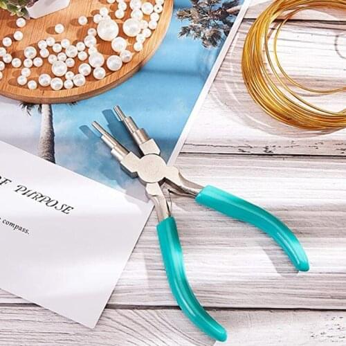 6-In-1 Bail Making Pliers Loop Sizes 2 – 9 Millimeter Wire Wrapper Looping Forming Jewelry Pliers Jewelry Making Tools