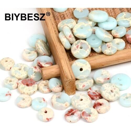 8/10mm Natural Emperor Rondelle Spacer Beads Round Loose Beads for Jewellery Making DIY Handicraft Beaded Bracelet Diy Wholesale