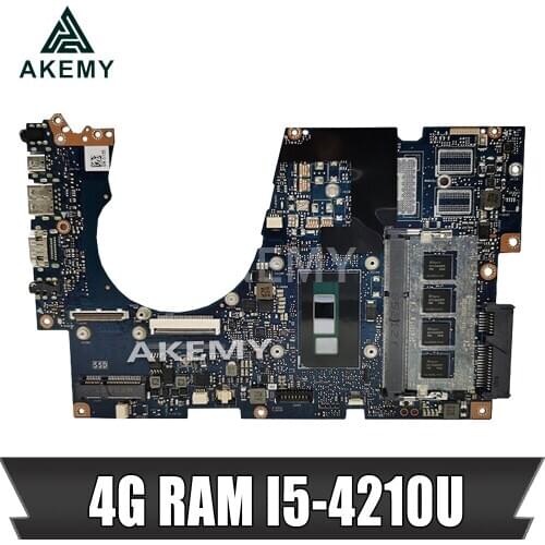 Akemy UX303LA Laptop motherboard For Asus UX303LA UX303LB UX303LN UX303L UX303 Teste mainboard original 4g RAM I5-4210U